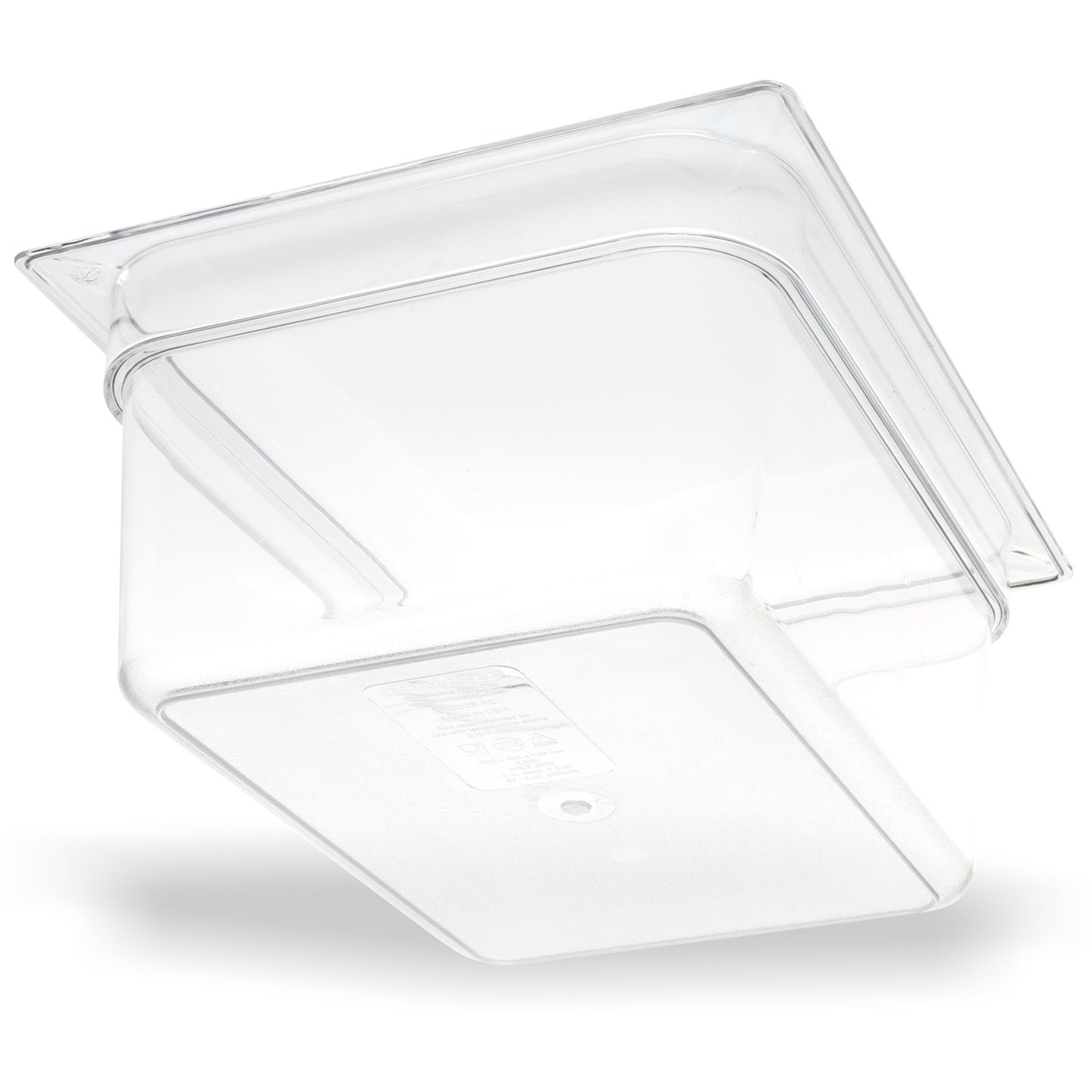 Carlisle 10222B07 1/2 Size Clear Polycarbonate StorPlus Food Pan, 6" Deep