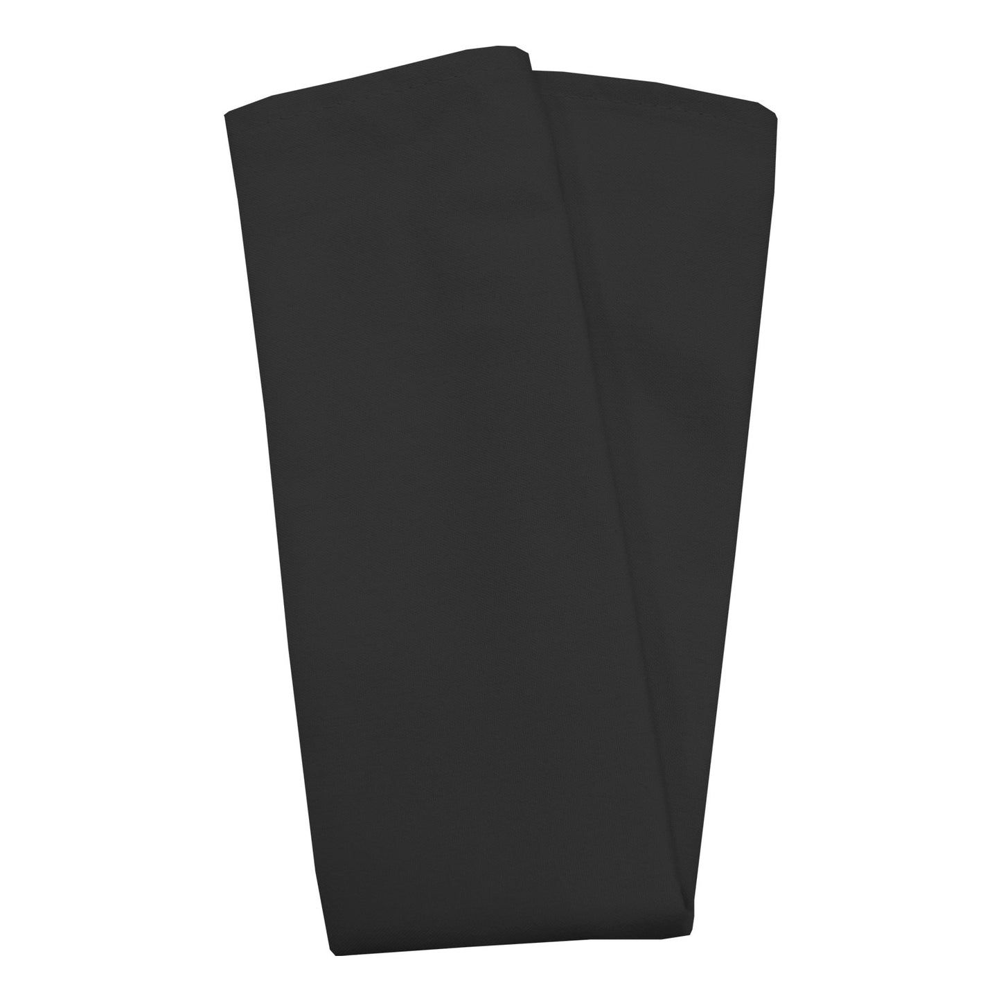 Snap Drape 54412020NH014 20" x 20" Black Spun Poly Market Place Linens Napkin