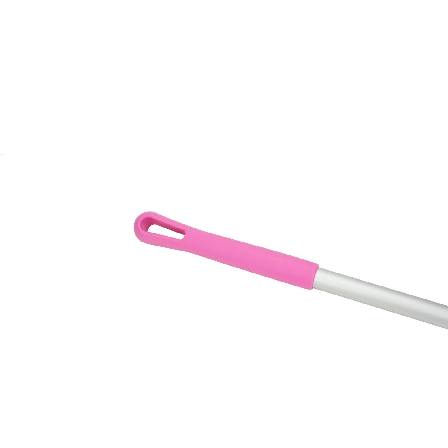 Carlisle 40246EC26 30" Pink Natural Aluminum Handle with Color-Coded Tip and Hang Up Cap