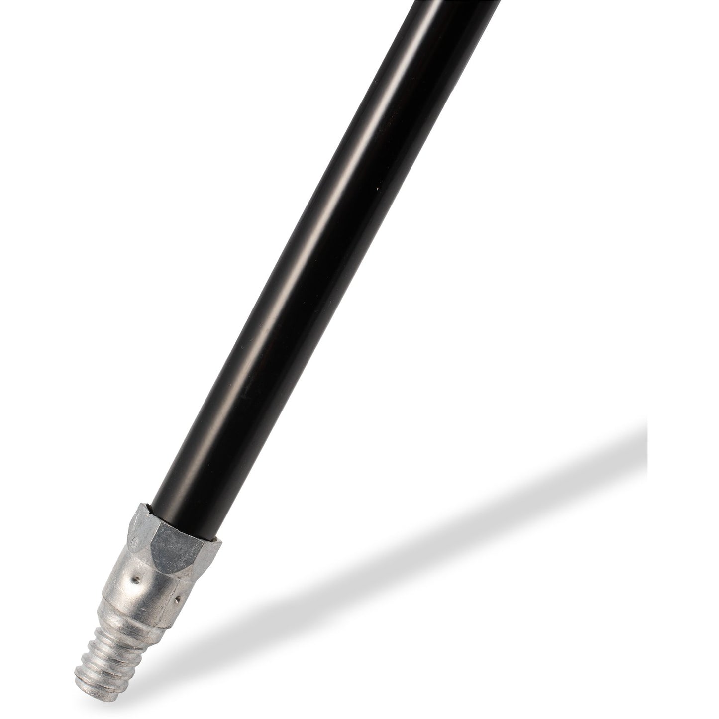 Carlisle 362027503 60" Black Flo-Pac Heavy-Duty Powder Coated Metal Handle with Metal Tip