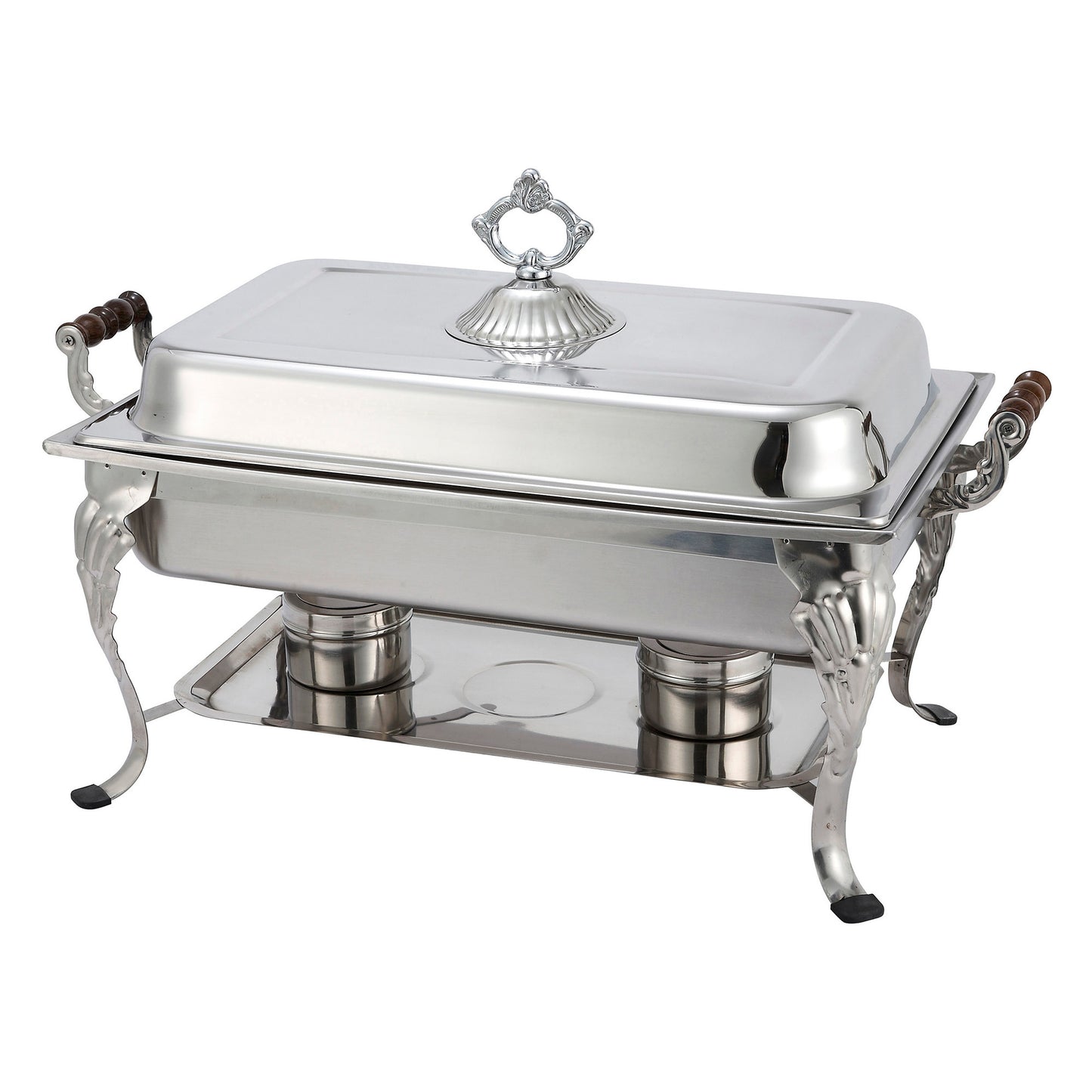 Winco 408-1 8 Qt. Full-size Stainless Steel Crown Chafer
