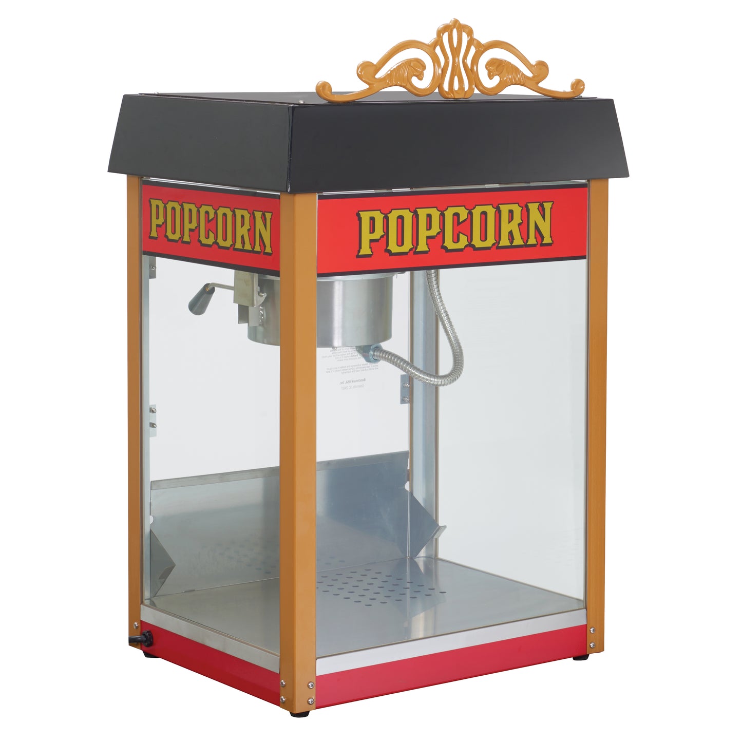 Winco 11080 Benchmark Street Vendor Popcorn Machine - 8 oz Kettle