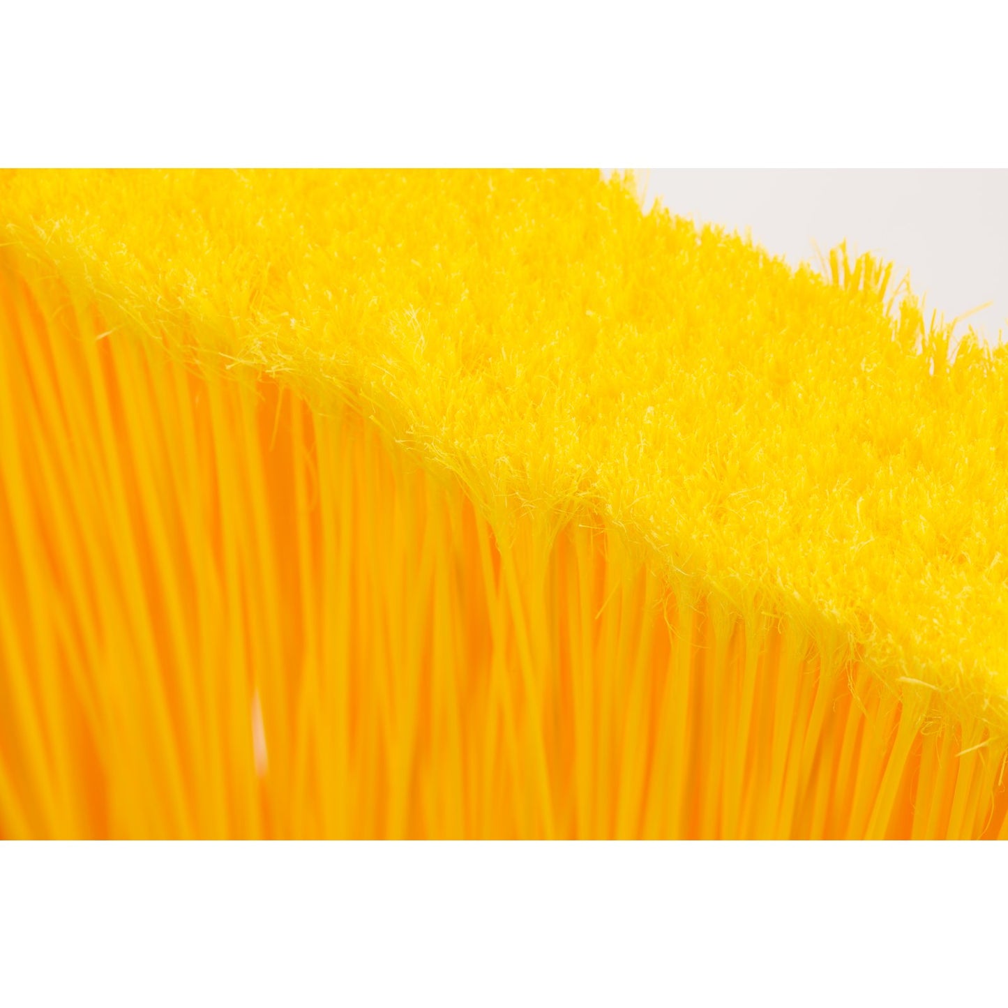 Carlisle 41082EC04 56" Yellow Color Coded Duo-Sweep Flagged Angle Broom