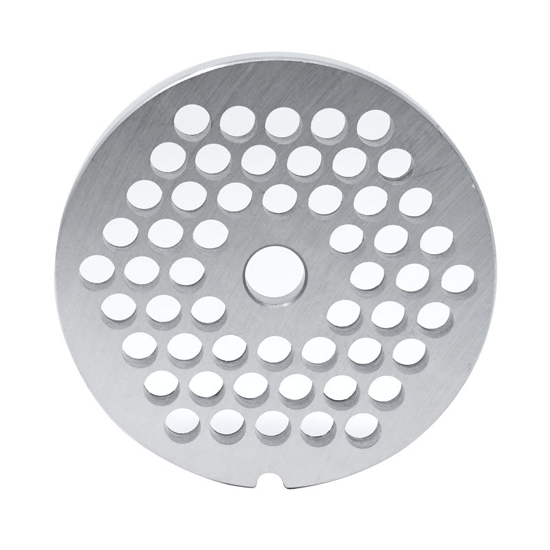 Omcan 11230 #32 One Notch/Round European Style Stainless Steel Hubless Plate, 8mm (5/16")