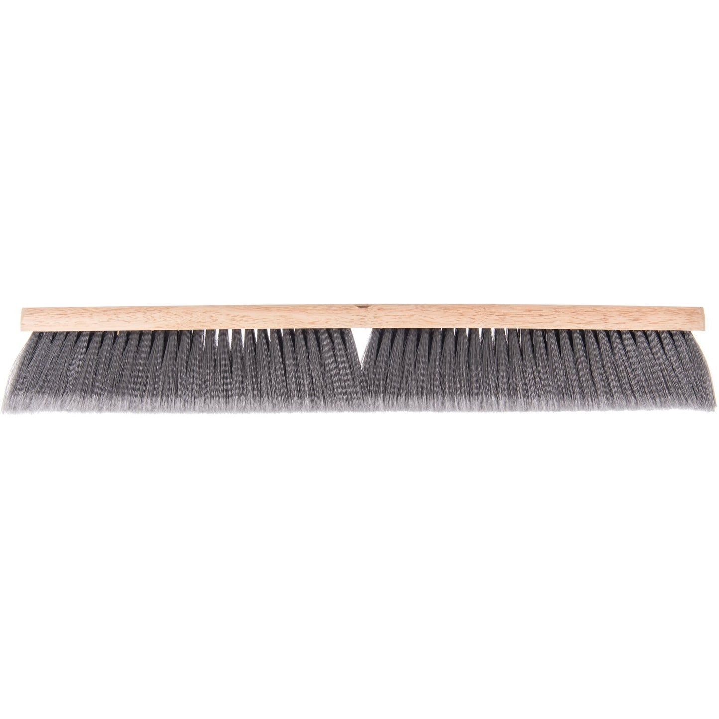 Carlisle 4501423 24" Hardwood Push Broom Head with Gray Flagged Bristle