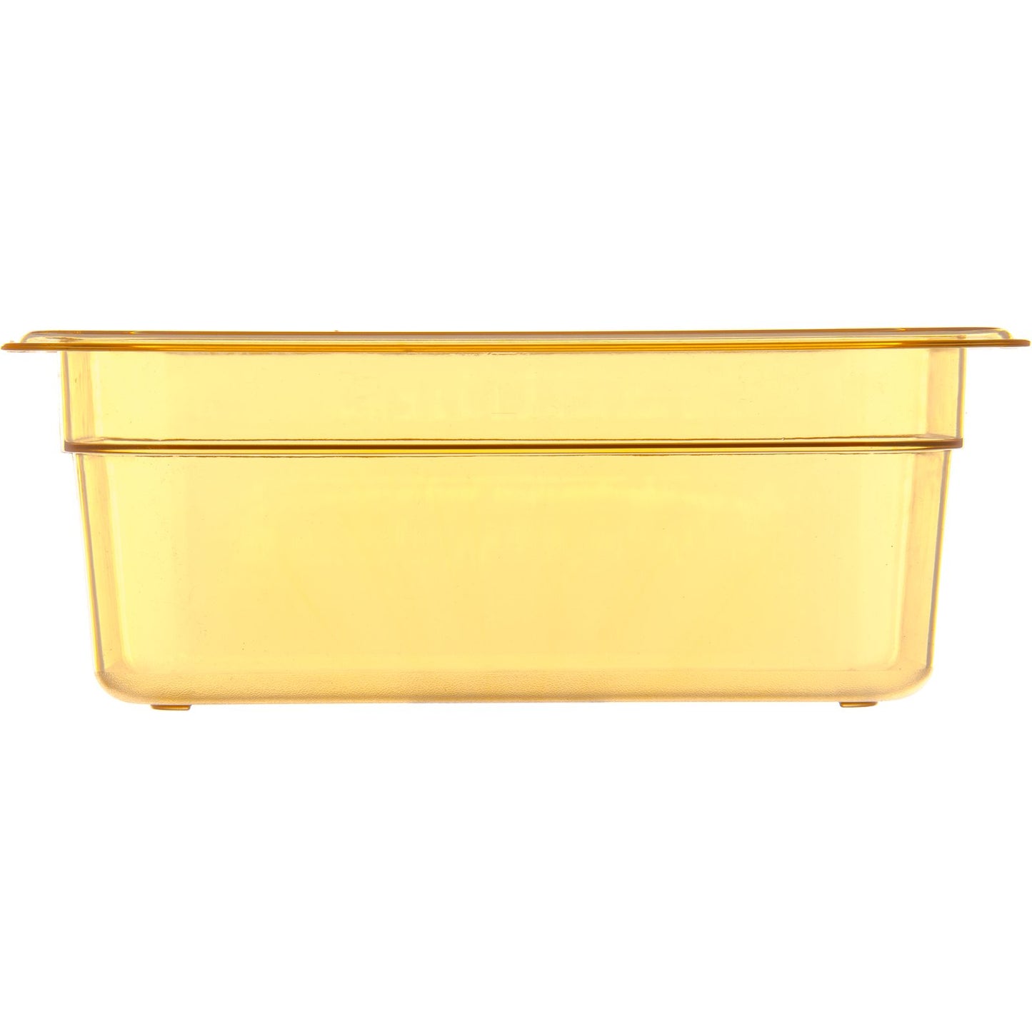 Carlisle 3088113 1/4 Size Amber High Heat Plastic StorPlus Food Pan, 4" Deep