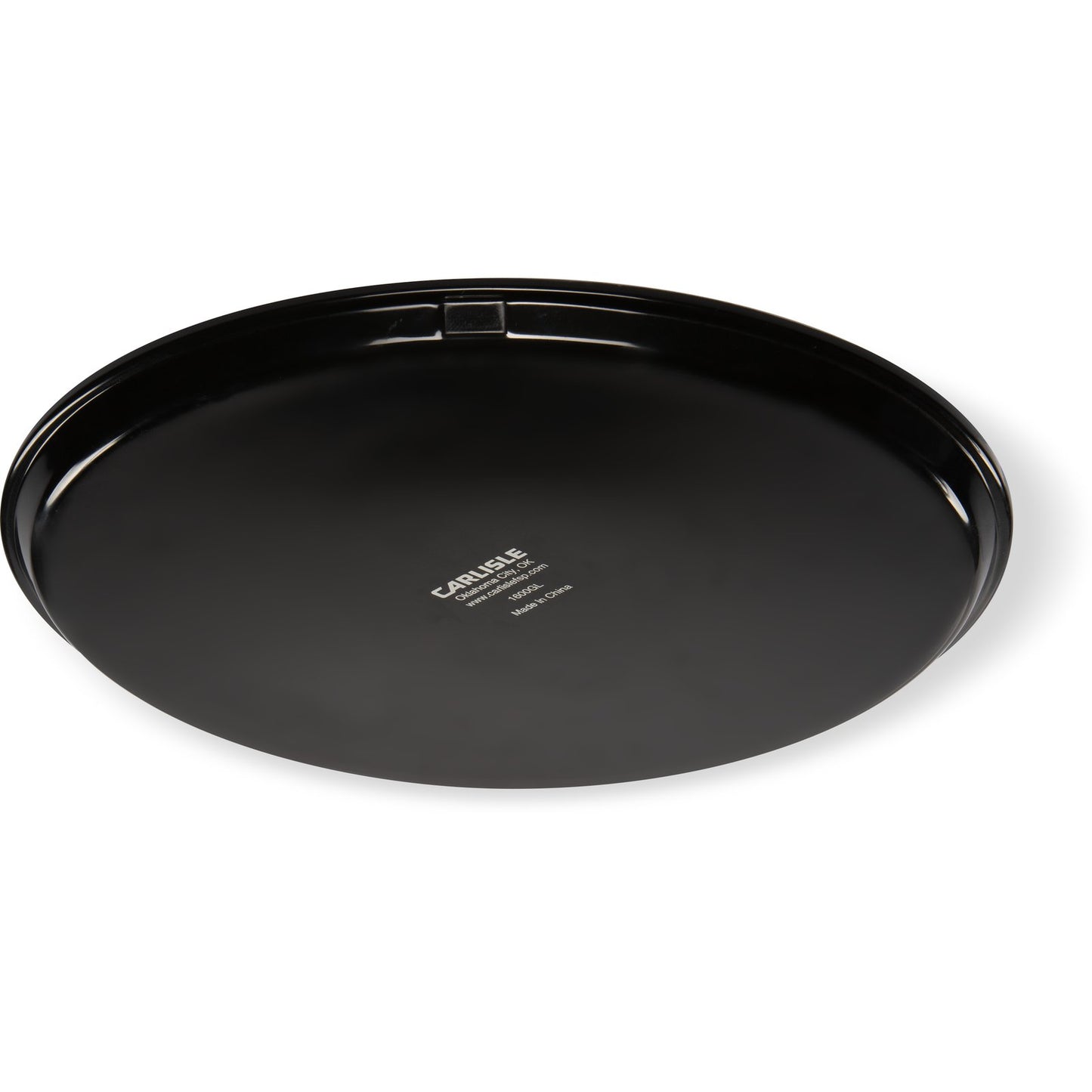Carlisle 1600GL004 16" Black Round GripLite Tray