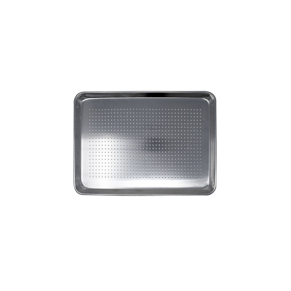 Omcan 39532 18" x 13" 20-Gauge Aluminum Perforated Tray