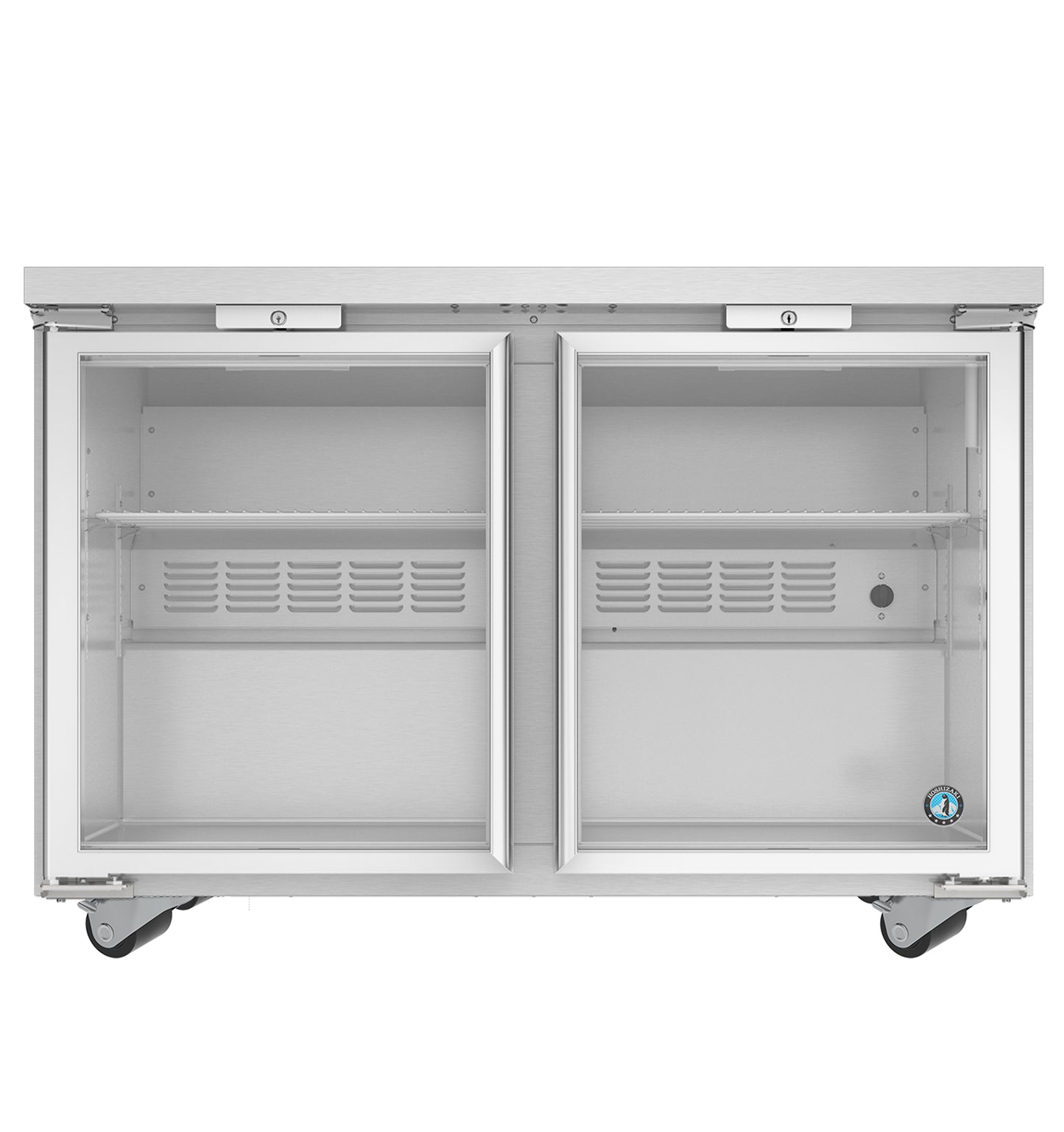 Hoshizaki UR48B-GLP01 Two Section Stainless Drawers Undercounter Refrigerator