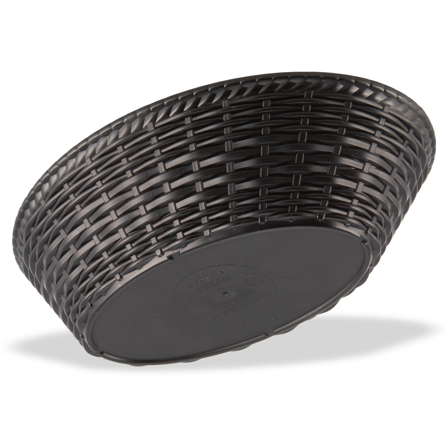 Carlisle 650403 9" x 6" Black Oval Polypropylene WeaveWear Basket