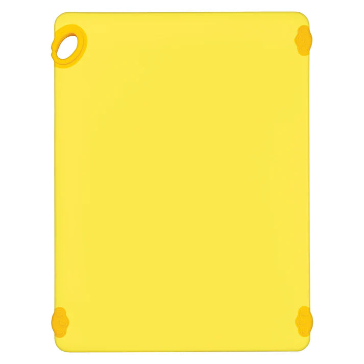 Winco CBK-1824YL 18" x 24" x 1/2" Yellow Cutting Board with Hook