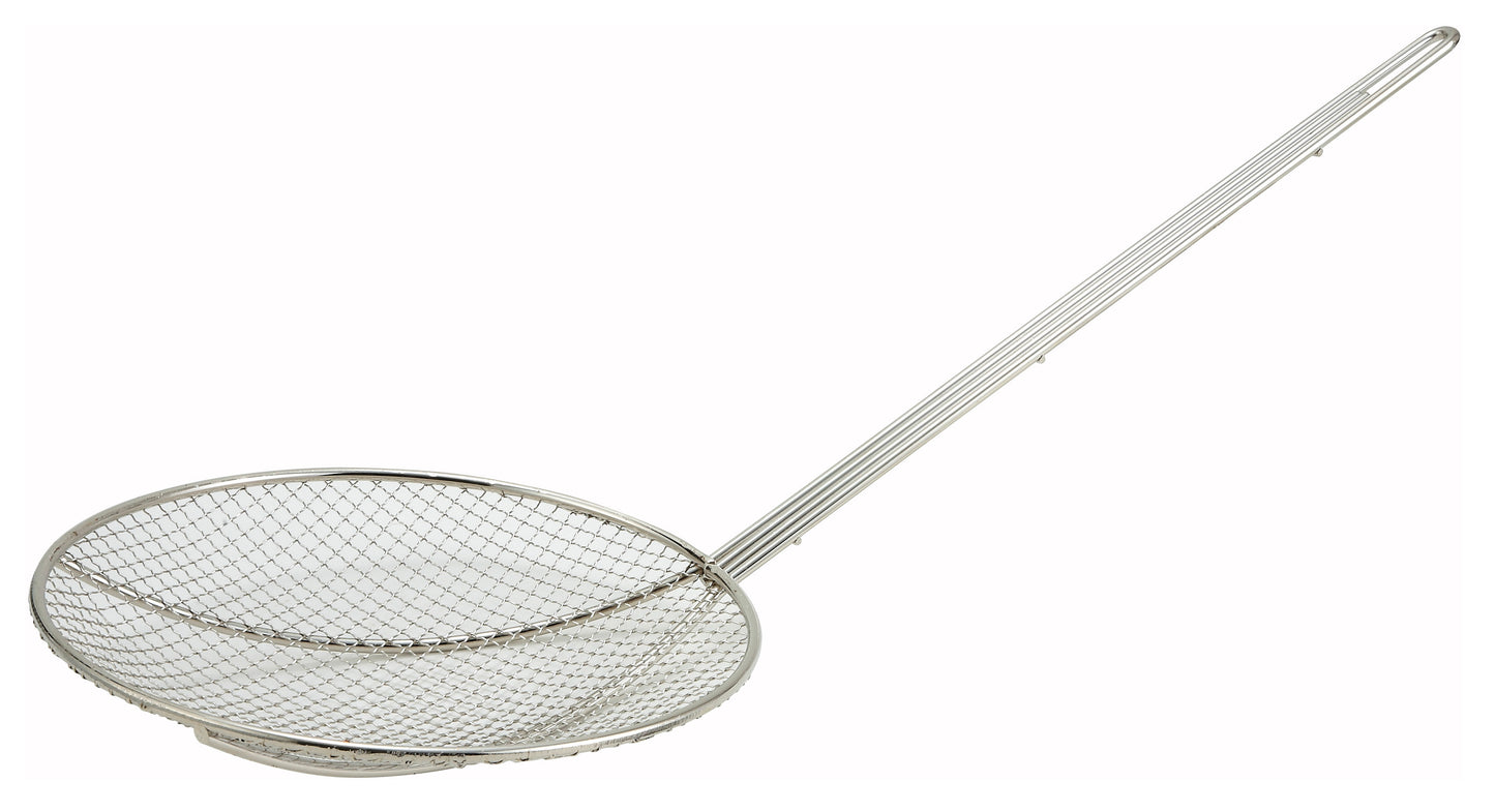 Winco SC-12R 12" Nickel-Plated Wire Skimmer