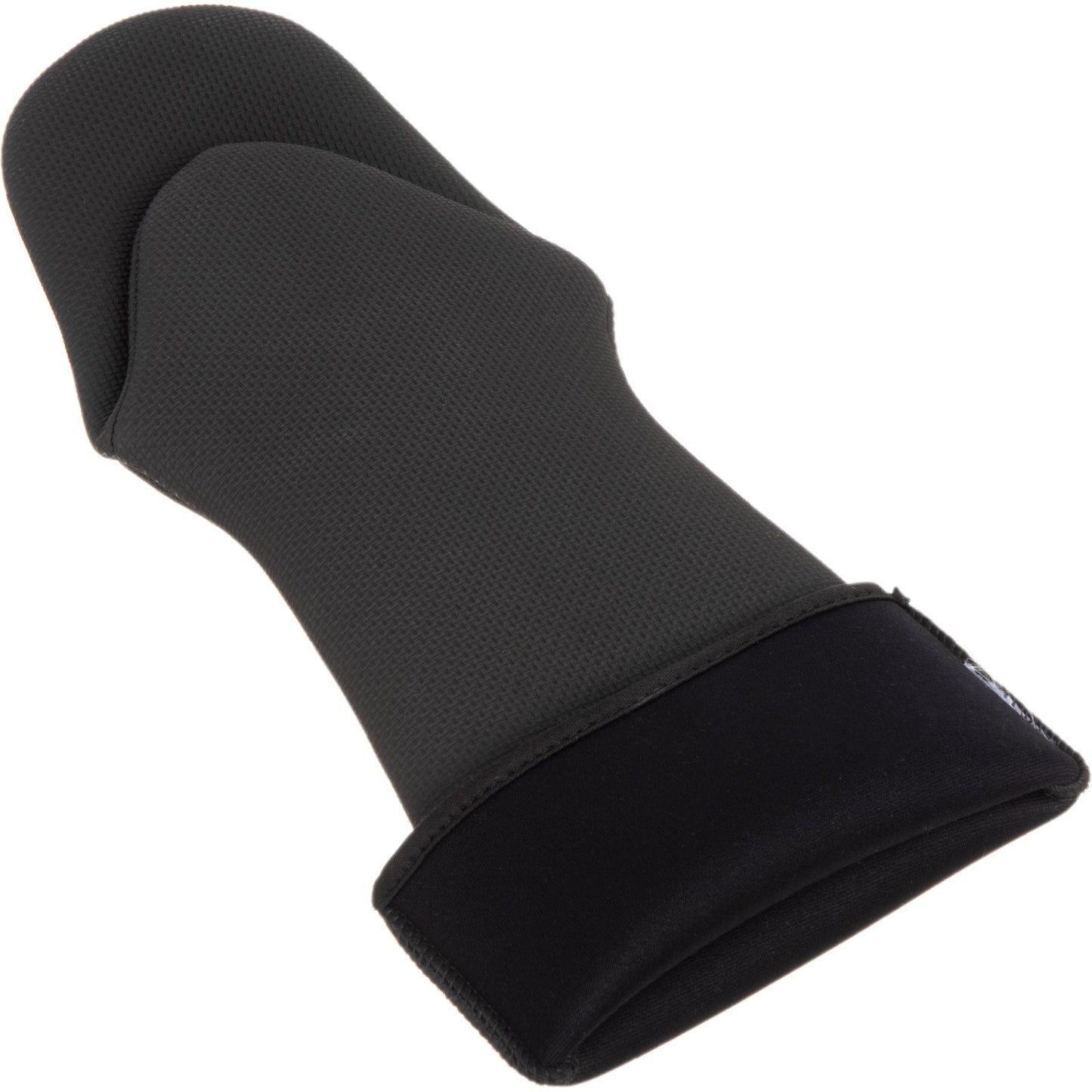 San Jamar UPM17BK 17" Black Neoprene Ultigrip Oven Mitt - Puppet Style