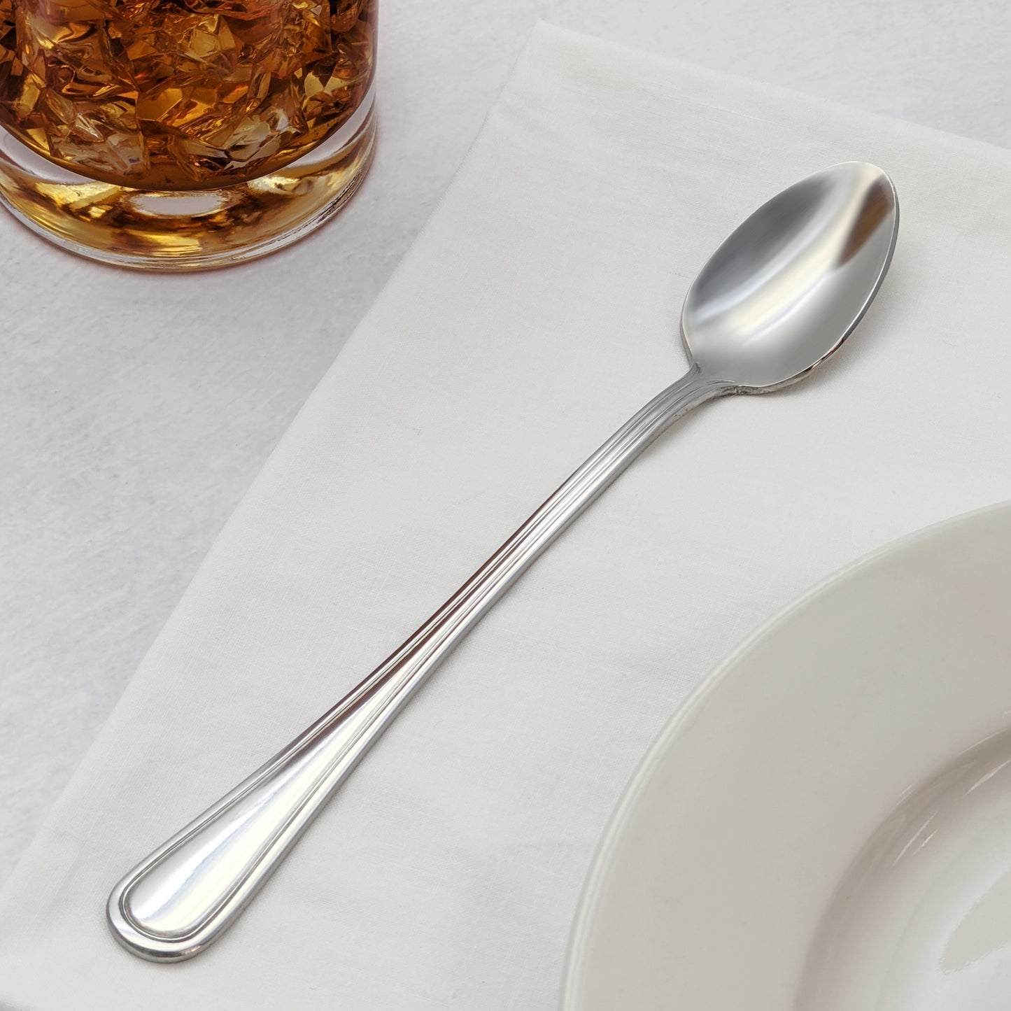 Winco 0021-02 Continental Iced Teaspoon, 18/0 Extra Heavyweight