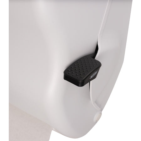 San Jamar T1100WH White Plastic Classic Lever Roll Towel Dispenser, 1.5" core
