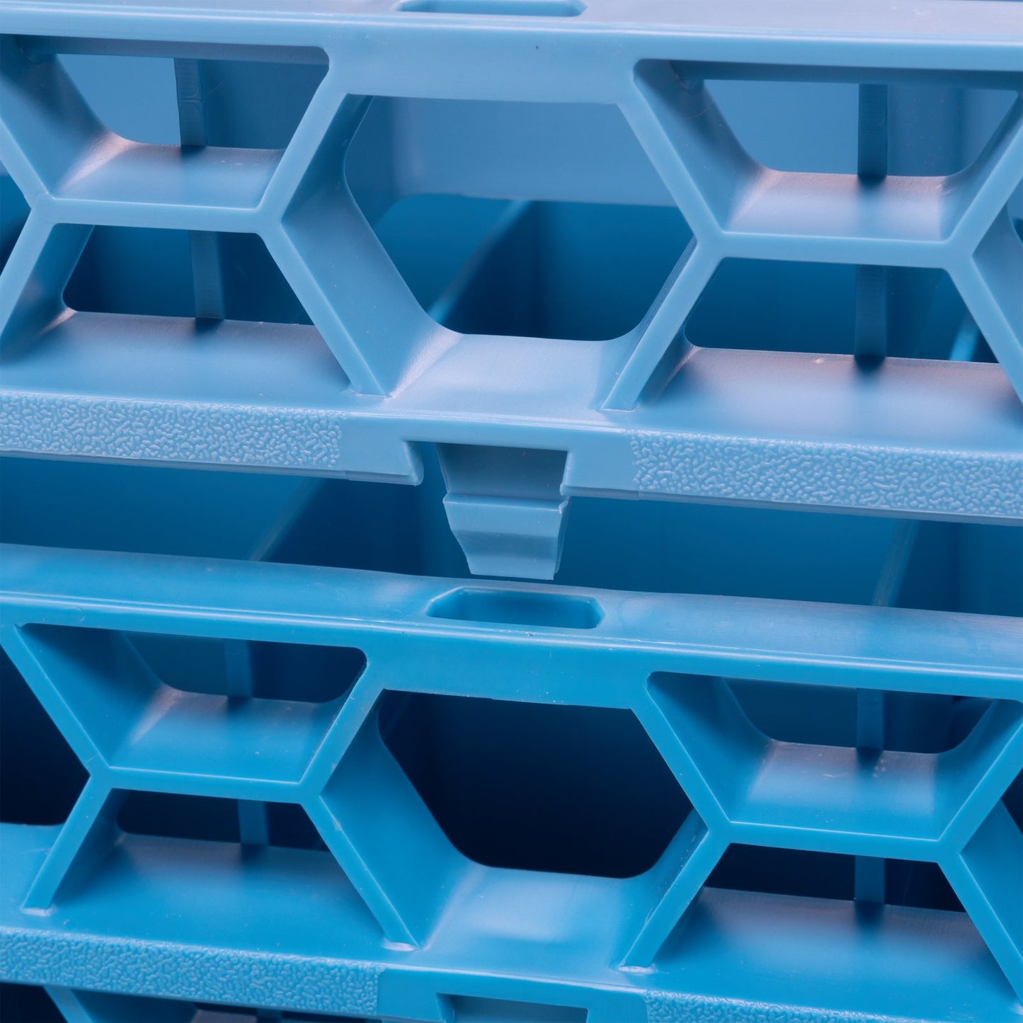 Carlisle RE4914 Carlisle Blue 49-Compartment Polypropylene OptiClean Divided Glass Rack Extender 1.78"