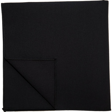 Snap Drape 54481717NM014 17" x 17" Black Spun Poly Signature Napkin
