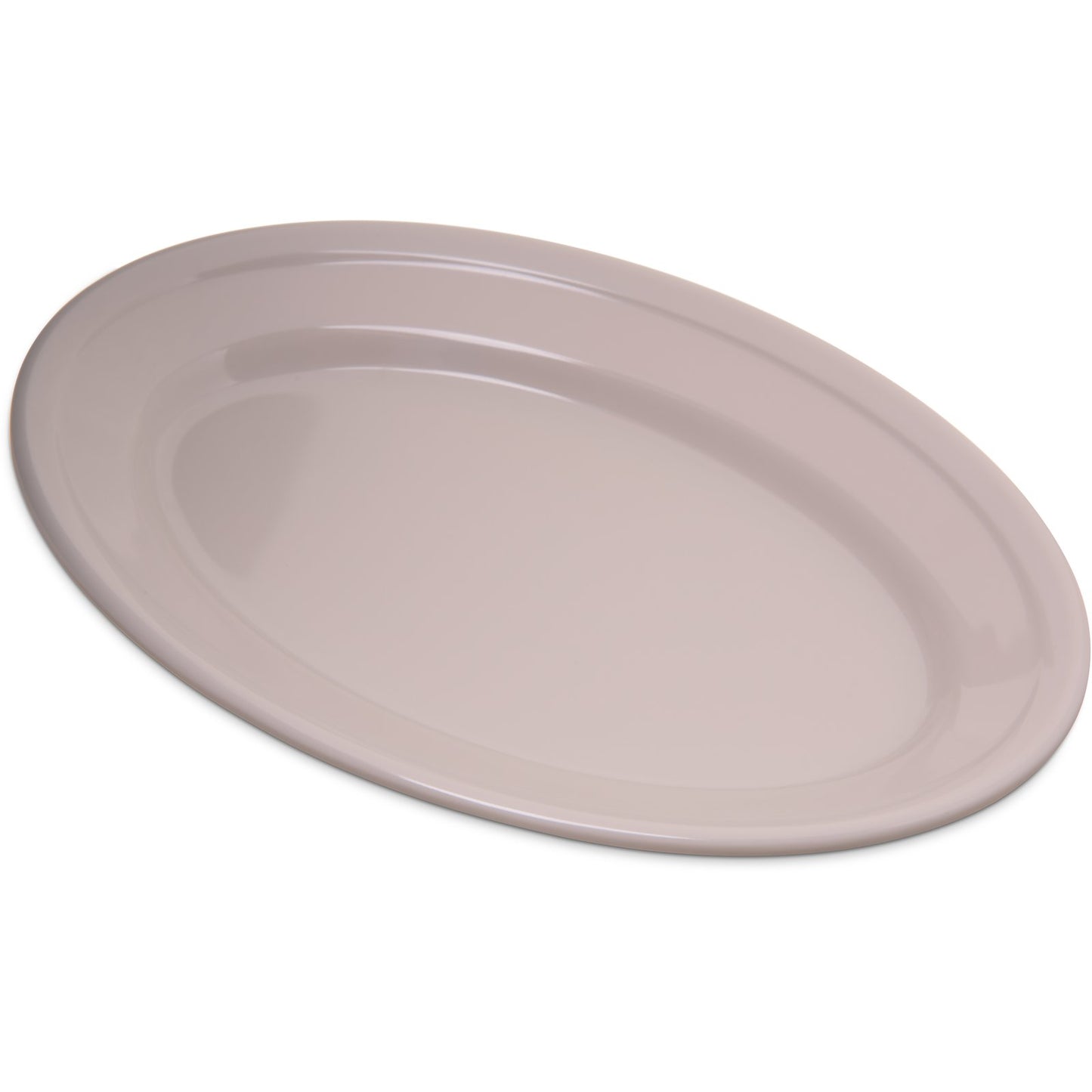 Carlisle 4356342 9.25" x 6.25" Bone Oval Dallas Ware Melamine Platter Tray
