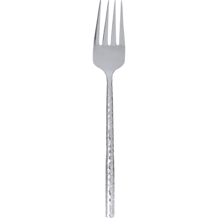 Carlisle 60202 12" Terra Cold Meat Fork - Hammered Mirror Finish - 400 Series Stainless