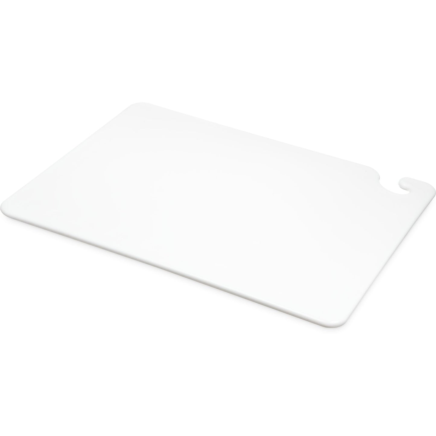 San Jamar CB152012WH 15" x 20" x 0.5" White Cut-N-Carry Cutting Board