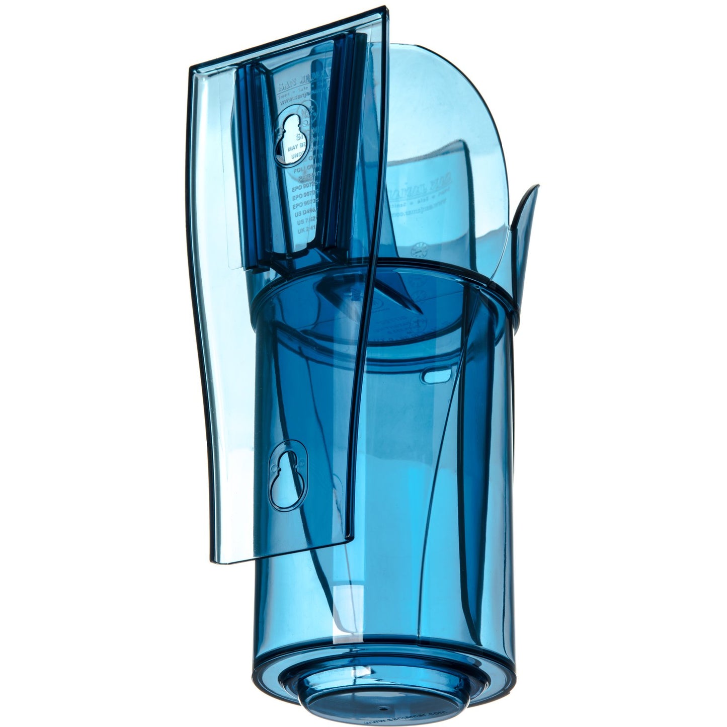 San Jamar SI7700 20-24 oz Blue Saf-T-Ice Scoop and Holder