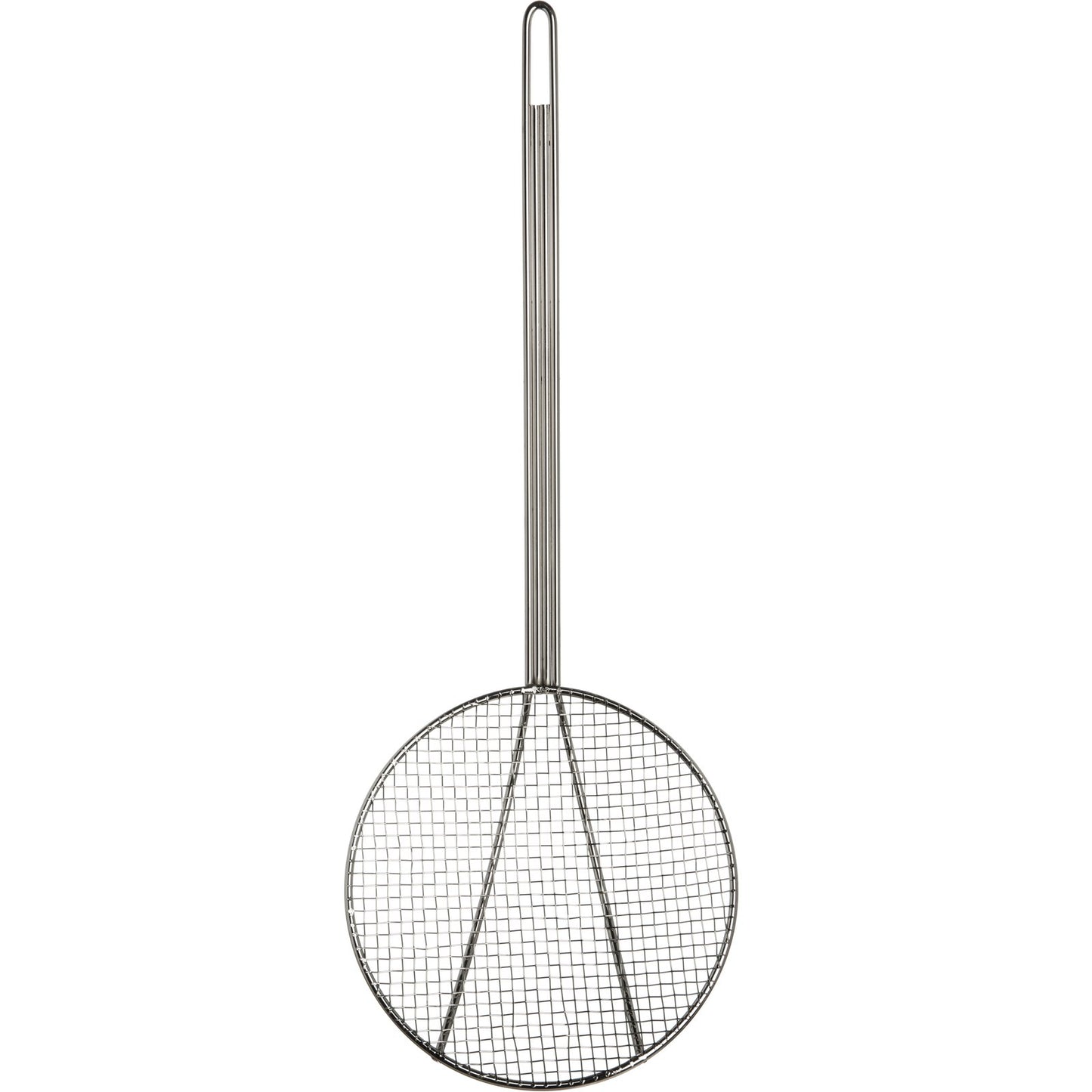 Carlisle 601528 8" Silver Bowl Mesh Skimmer - Nickel Plated Stainless