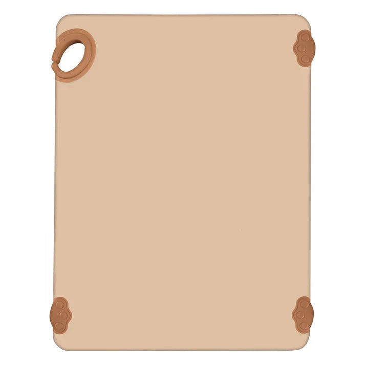 Winco CBK-1520BN 15" x 20" x 1/2" Brown Cutting Board with Hook
