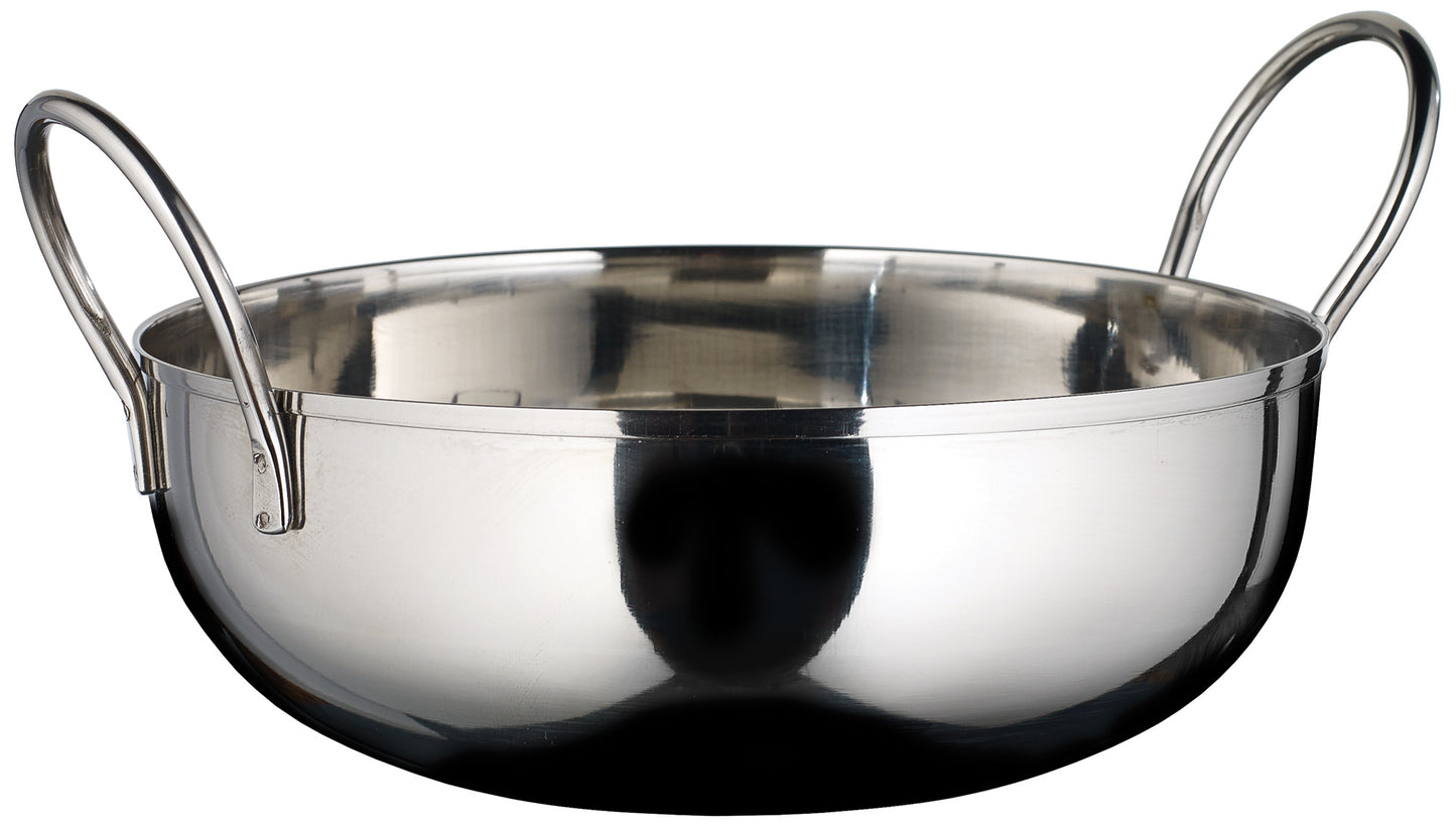 Winco KDB-7 40 oz. Stainless Steel Kady Bowl with Welded Handles