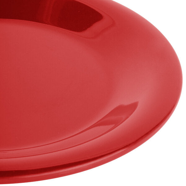 Carlisle 3301805 6.5" Red Sierrus Melamine Wide Rim Pie Plate