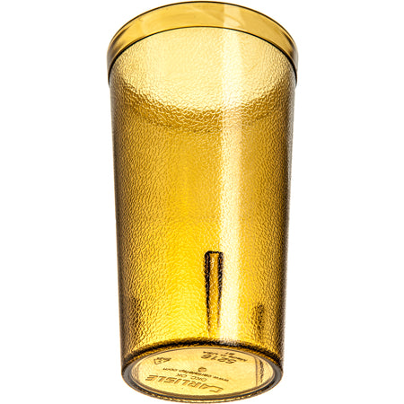 Carlisle 521613 16 oz Amber SAN Stackable Plastic Tumbler