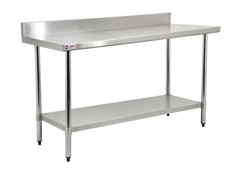Work Tables with Backsplash