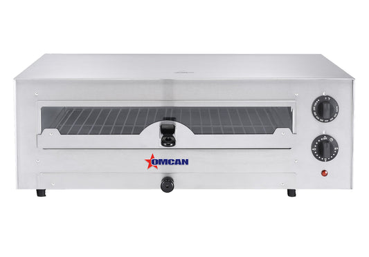 Omcan 44309 Electric Single Chamber Pizza Oven with Glass Door for 16" Pizza
