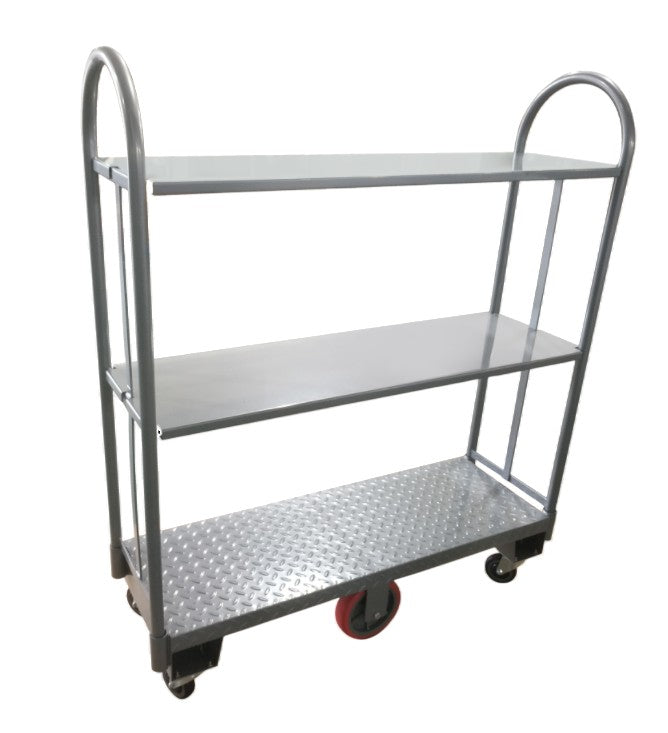 Omcan 44680 16" x 48" Gray Utility Cart