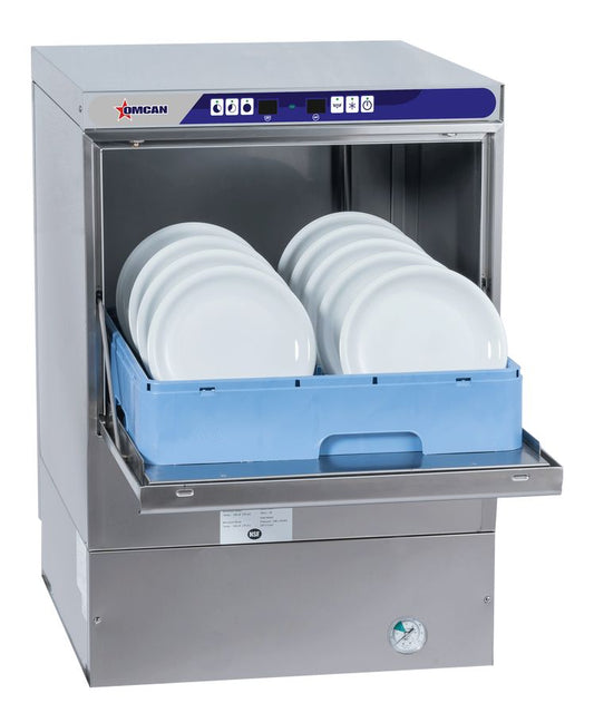 Omcan 46798 23-inch High Temperature Undercounter Dishwasher with Digital Control