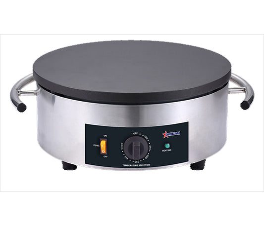 Omcan 47388 16" Electric Round Cast Iron Portable Crepe Maker