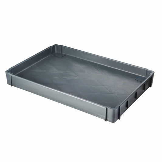 Omcan 47553 Middle shelf for 47153 - Heavy-Duty Dark Gray Utility Cart