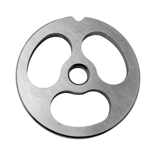 Omcan 47758 #22 Kidney Plate 3 Holes, One Notch, Without Hub for Meat Grinder