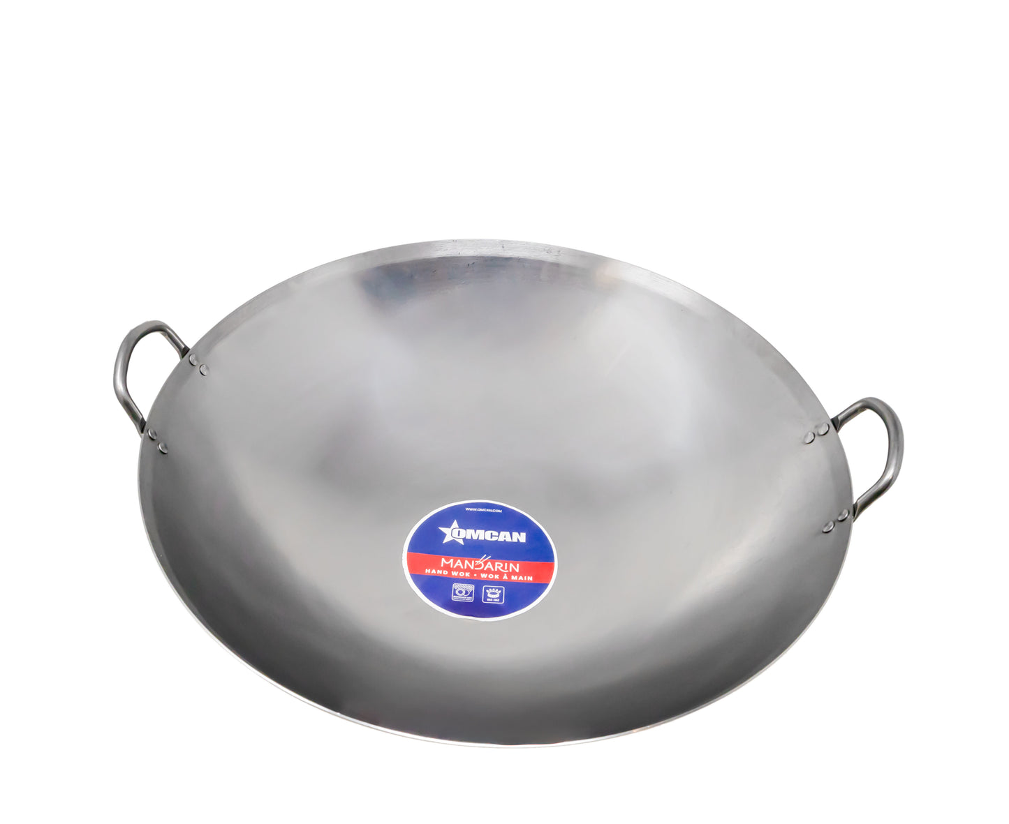 Omcan 47867 14" Iron Double Ear Mandarin Wok