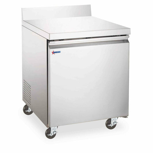 Omcan 50094 5 cu.ft./ 154L 27" Worktop Freezer With Backsplash