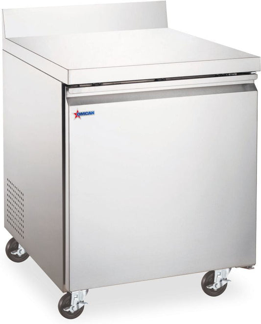 Omcan 50095 5 cu.ft./ 154L 27" Worktop Freezer With Backsplash
