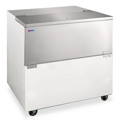Omcan 50101 2.4 cu.ft. (351 Liter), Holds Up To 8 Milk Crates 34" Milk Cooler