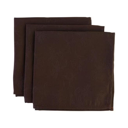Snap Drape 54702020NH515 20" x 20" Chocolate Spun Poly Windsor Napkin