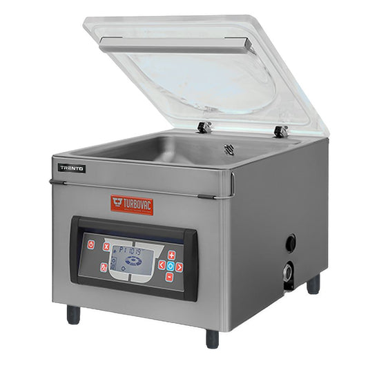 Omcan 59013 Turbovac Heavy-Duty Vacuum Packaging Machine with 16.5" Seal Length, 21 m³ Vacuum Pump, and Gas Flush One Beam