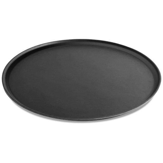 Omcan 80107 26" Black Oval Non-slip Service Tray