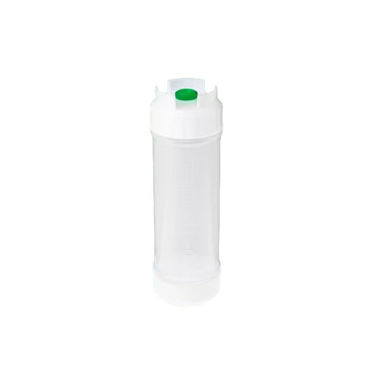 San Jamar 857312S 12 oz Sauce Bottle - Small Valve / 12 Pack