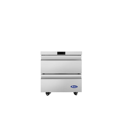 Atosa AUR27D2 6.5 cu. ft. 2-Drawer Undercounter Refrigerator