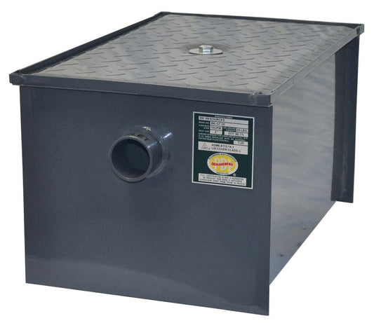 BK Resources BK-GT-8 8Lb/4Gpm Carbon Steel Grease Trap