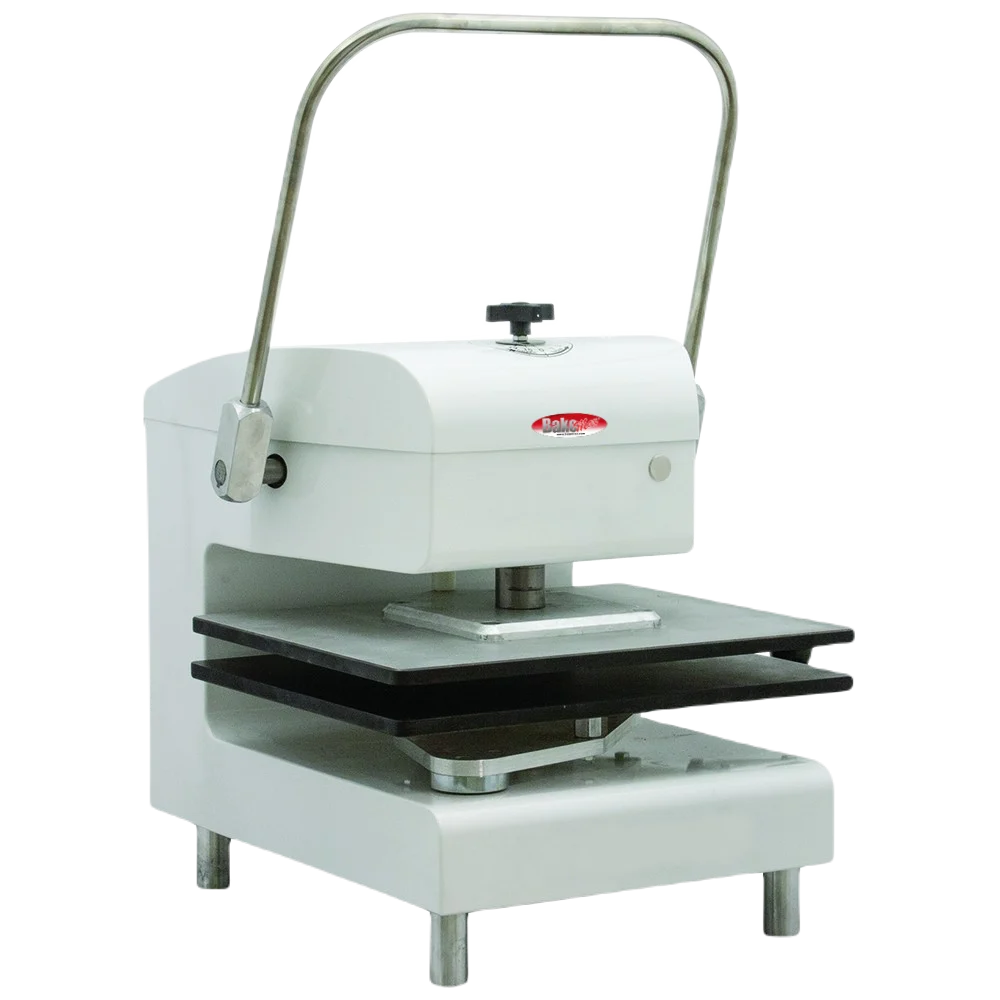 BakeMax BMDXMCPW Countertop White Powder Coated Manual Meat Press