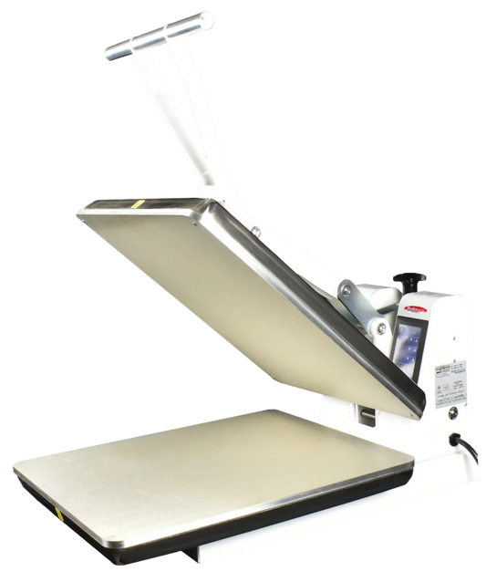 BakeMax BMTXM20 16″ x 20″ Countertop White Powder Coated Clamshell Manual Dual Heat Tortilla Press