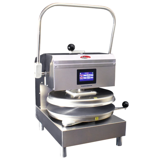 BakeMax BMTXMSS 16″ x 20″ Stainless Steel Countertop Manual Dual Heat Tortilla Press
